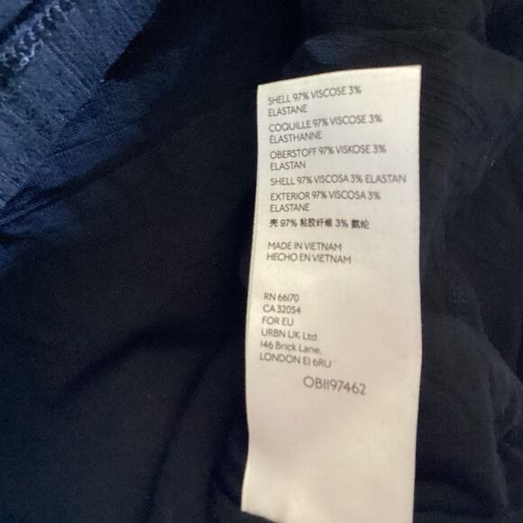 Free People Black Body Con Wrap Mini Dress, Medium, Open Draped Back, Boho Party - Picture 12 of 14